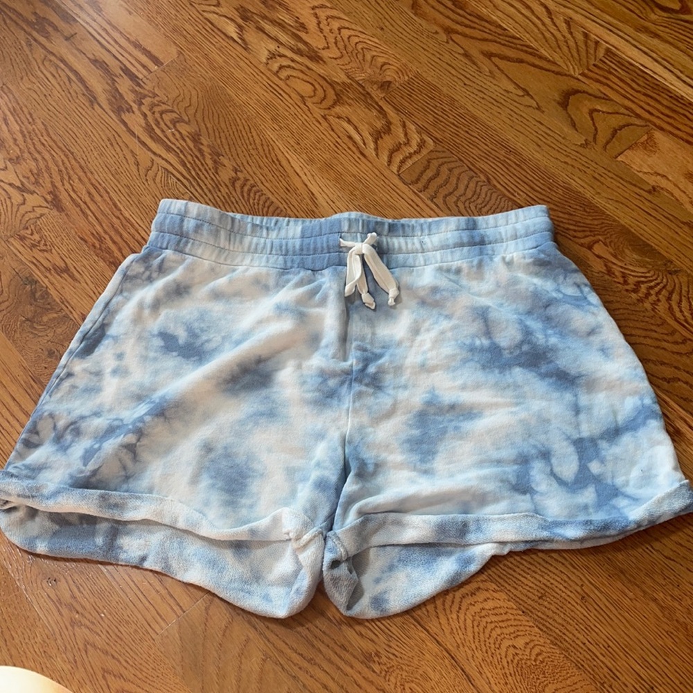 Blue Tie Dye Shorts